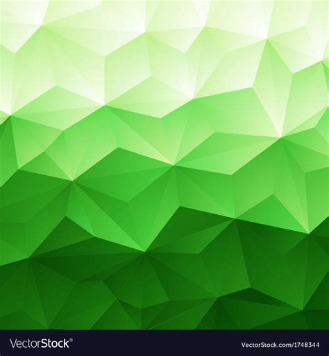 Abstract Green Triangle Background Royalty Free Vector Image