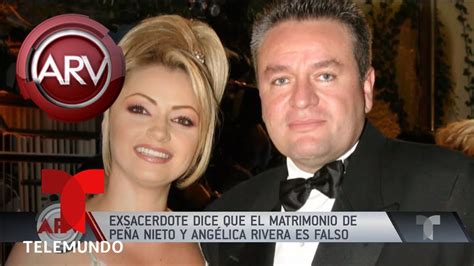 Revelan Que Angélica Rivera Sigue Casada Con Su Primer Esposo Al Rojo