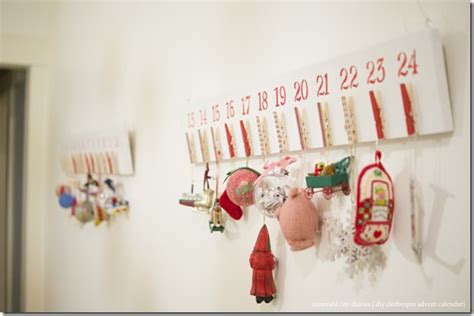 A Pinterest Christmas Clothespin Advent Calendar Emerald City Diaries