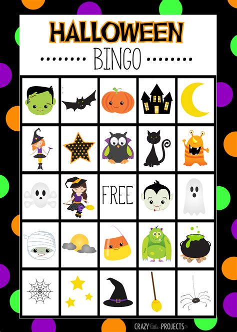 printable halloween bingo game