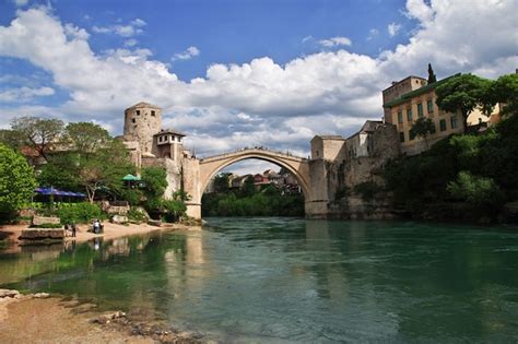 Premium Photo Stari Most The Old Bridge In Mostar Bosnia And