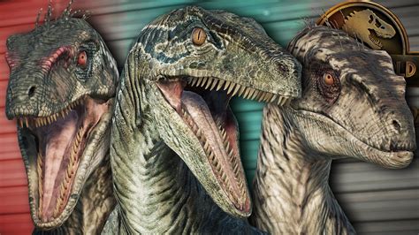 Complete New Raptor Showcase All Skins Pack Hunting And Animations Jurassic World Evolution 2