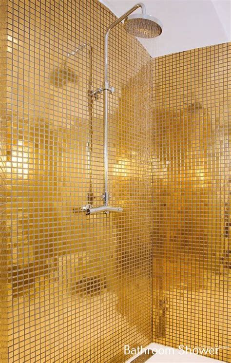 Choosing A New Shower Stall Gold Bathroom Gold Shower Gold Tile