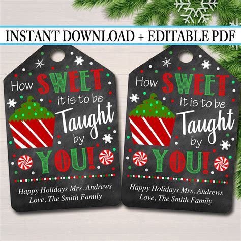 Editable Pdf File So You Can Personalize As Many Christmas How Sweet