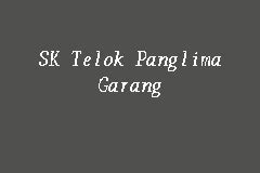 Nisbah bagi guru dan murid adalah 1:14. SK Telok Panglima Garang, Primary School in Telok Panglima ...