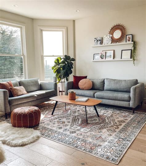 What Color Area Rug With Grey Sofa Baci Living Room