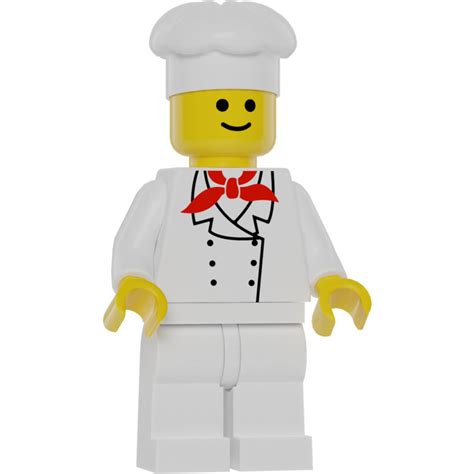 Lego Chef Standard Sourire Blanc Jambes Figurine Brick Owl Lego