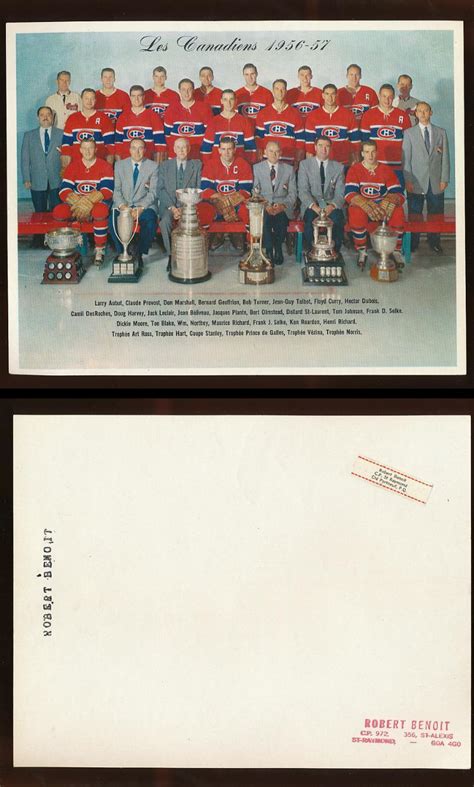 Montreal Canadiens Hockey Photo 1957 Hockeygods