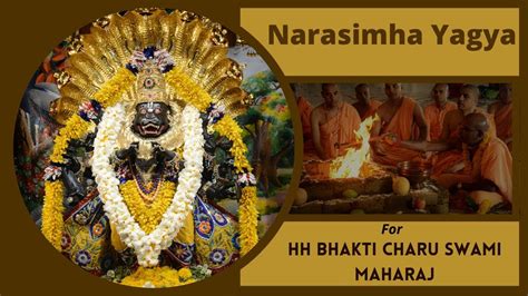 Narasimha Yagya Prayers For Hh Bhakti Charu Swami Maharaj At Iskcon