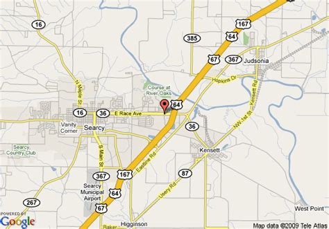 Map Of Rodeway Inn And Suites Searcy Searcy