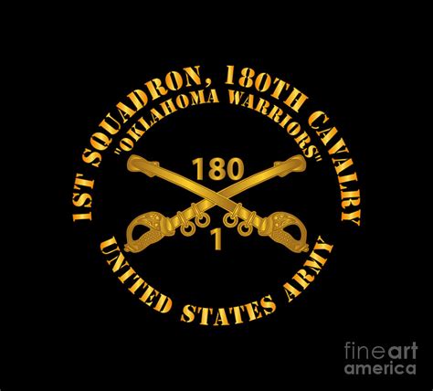 Army 1st Squadron 180th Cavalry Branch Oklahoma Warriors Us Army
