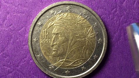 2002 Italy 2 Euro Coin Dante Alighieri Raphaël Youtube