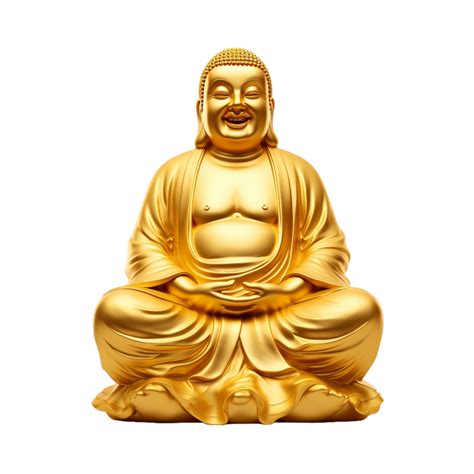 Golden Buddha Statue On Transparent Backgroundai Generative 30724577 Png