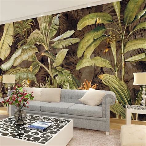 3d Stereo Mural Of Southeast Asian Style Living Room Sofa Background