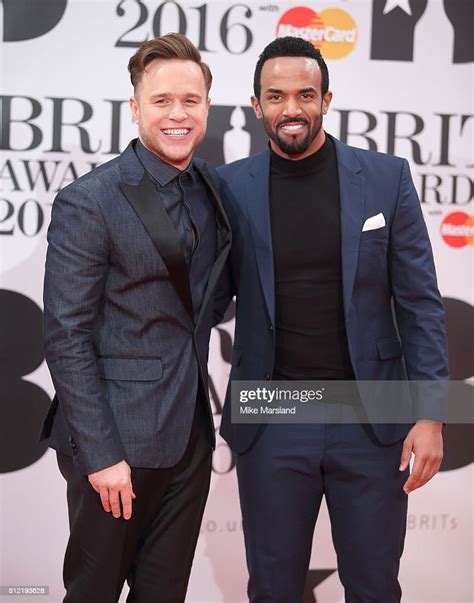 Olly Murs And Craig David Attend The Brit Awards 2016 At The O2 Arena