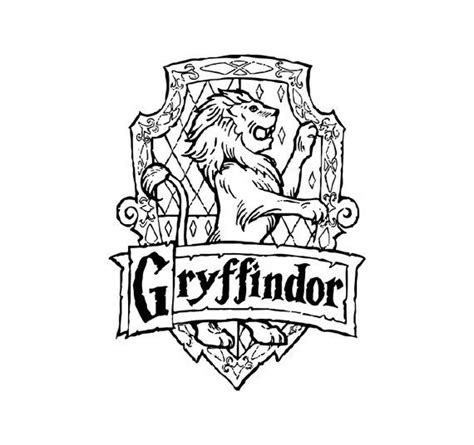 Gryffindor Svg Crest Emblem Badge Svg Harry Potter Hogwarts House