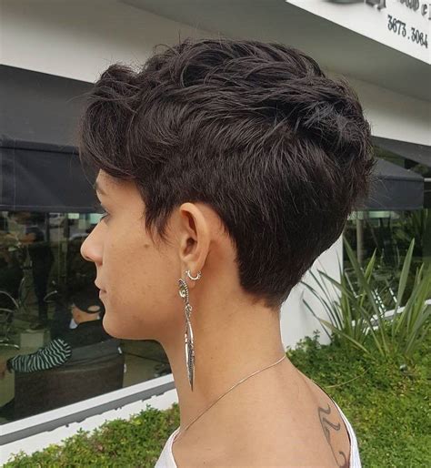 Neat Feathered Pixie Cut Short Layered Haircuts Short Pixie Haircuts