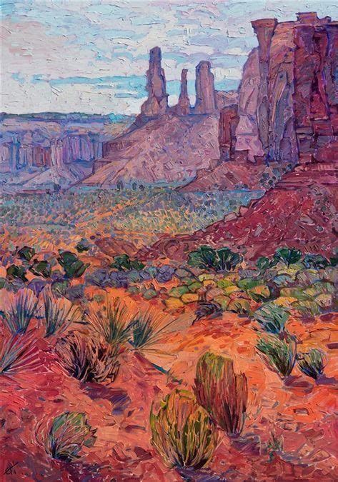 Monument Valley Southwest Landscape Oil Painting By Modern