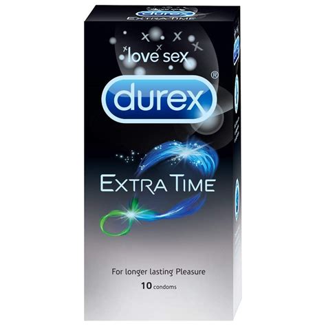 Durex Extra Time Condom Count Walmart Com