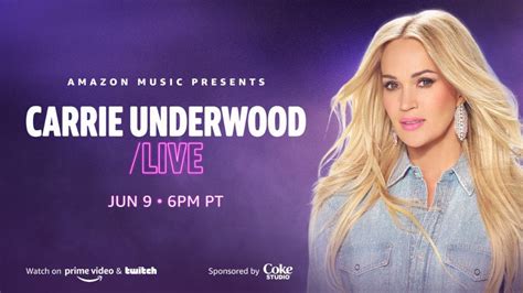 Amazon Music Announces Carrie Underwood Livestream Special