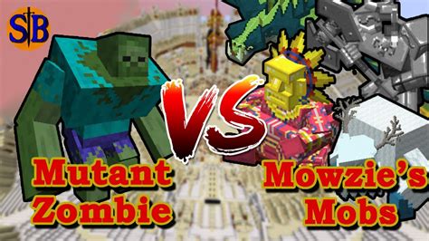 Mutant Zombie Mutant Beasts Vs Mowzies Mobs Minecraft Mobs Battle