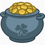 Pot Gold Icon St Patrick Leprechaun Money