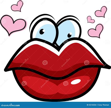 Kissing Lips Stock Vector Illustration Of Lips Pucker 4214326