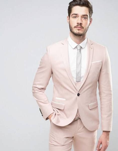 Peach Suit Mens Attire Mens Suits Prom Dance Ideas Gay Men Weddings