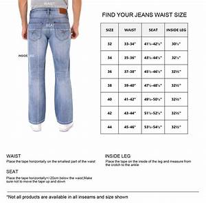 Men S Jeans Size Measuring Guide Mens Pants Sizes Pants Mens Pants