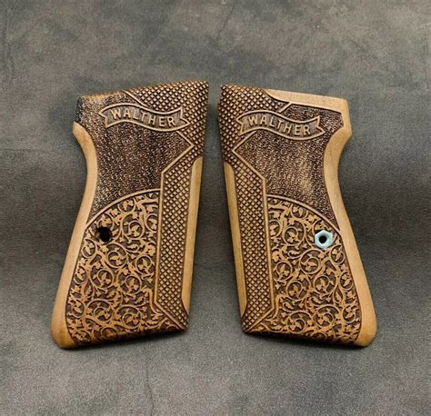 Walther Ppks Turkish Walnut Wood Grips For Arkansas Version Authentic