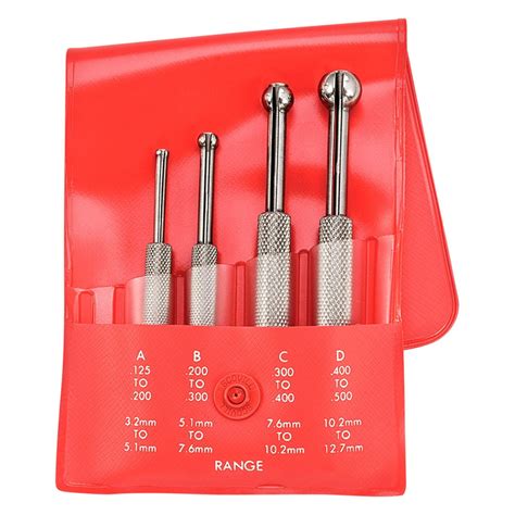 Starrett® S829ez 829 Series™ 4 Piece Sae And Metric Small Hole Gauges