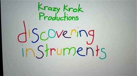 Krazy Krok Productions Discovering Instruments Coming Soon Youtube