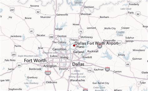 Dallas Ft Worth Map United States Map