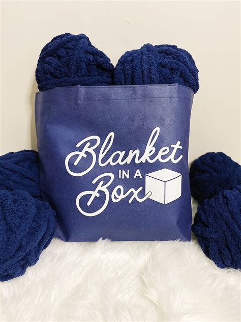 Blanket Kit Diy Easy Simple Chunky Knit Craft Diy Etsy