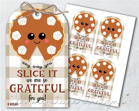 Printable Any Way You Slice It We Are So Grateful For You Etsy
