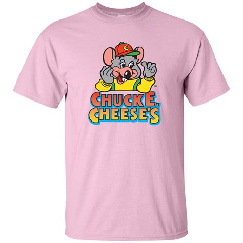 Chuck E Cheeses Kids Logo Arcade Restaurant T Shirt Light Pink