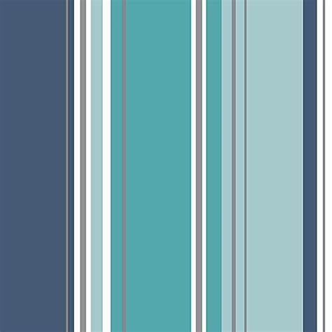 Coloroll 564 Sq Ft Energy Blue Striped Wallpaper M1315 Striped