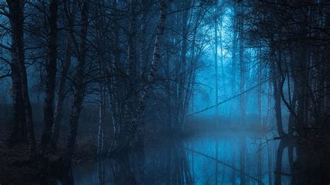 Free Download Hd Wallpaper Blue Landscape Blue Hour Twilight