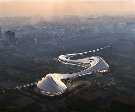 Construction Begins On The Jinghe New City Culture And Art Centre Zaha
