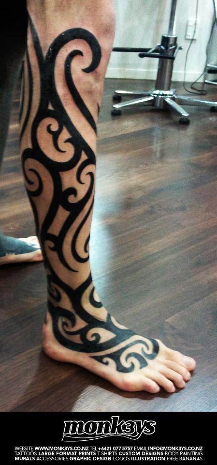 Maori Tribal Leg 1 By Monk3ys Tattoos On Deviantart