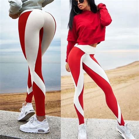 Slim High Waist Elasticity Leggings Fitness Printing Leggins Breathable Woman Pants Workout
