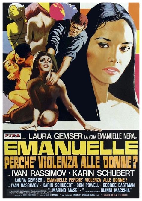 Emanuelle Perché Violenza Alle Donne 1977 Italian Movie Poster