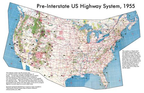 Large Highways System Map Of The Usa 1955 Usa Maps Of The Usa