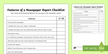 Reports also use different sections and these should always have subheadings. Newspaper Template & Reports - KS2 Resources