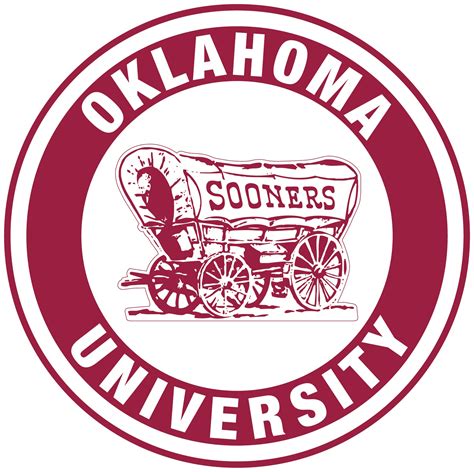 Oklahoma Sooners Wagon Circle Logo Vinyl Decal Sticker 10 Sizes