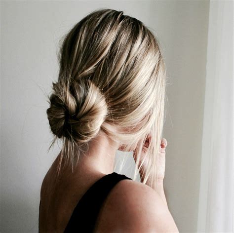 In A Low Bun Hairstyle For A Simple Look To An Open Back Top Easy Bun