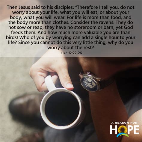 Luke 1222 26 — A Reason For Hope With Don Patterson