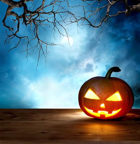 New Halloween Theme Pumpkin Night Photography Backdrop Sale