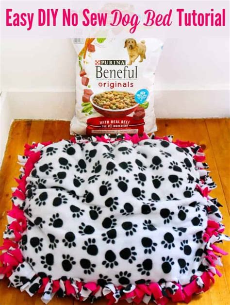 Diy No Sew Dog Bed Tutorial Easy And Quick Hand Tie