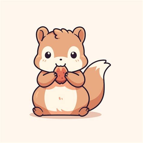 Premium Vector Cute Squirrel Cartoon Vector Illustration